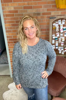 Moving On Grey Top