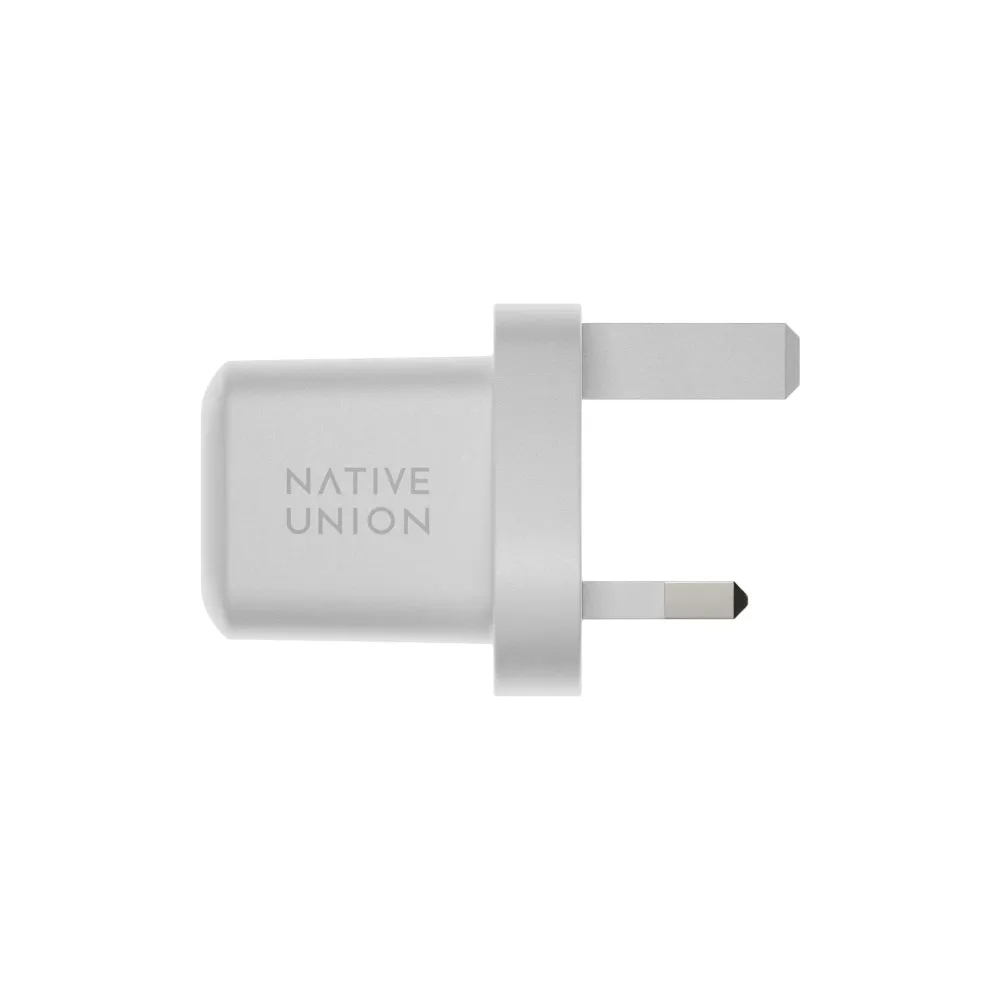NATIVE UNION Bundle Fast GaN Charger 30W & 1.2M C To C Cable White Zebra