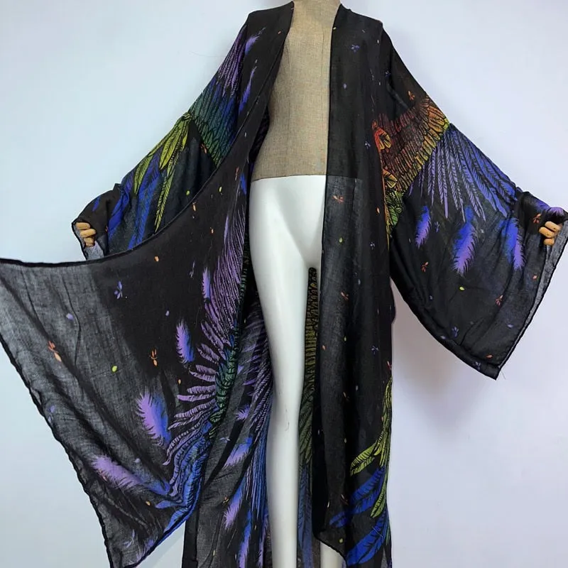 Night Sky Black Kimono