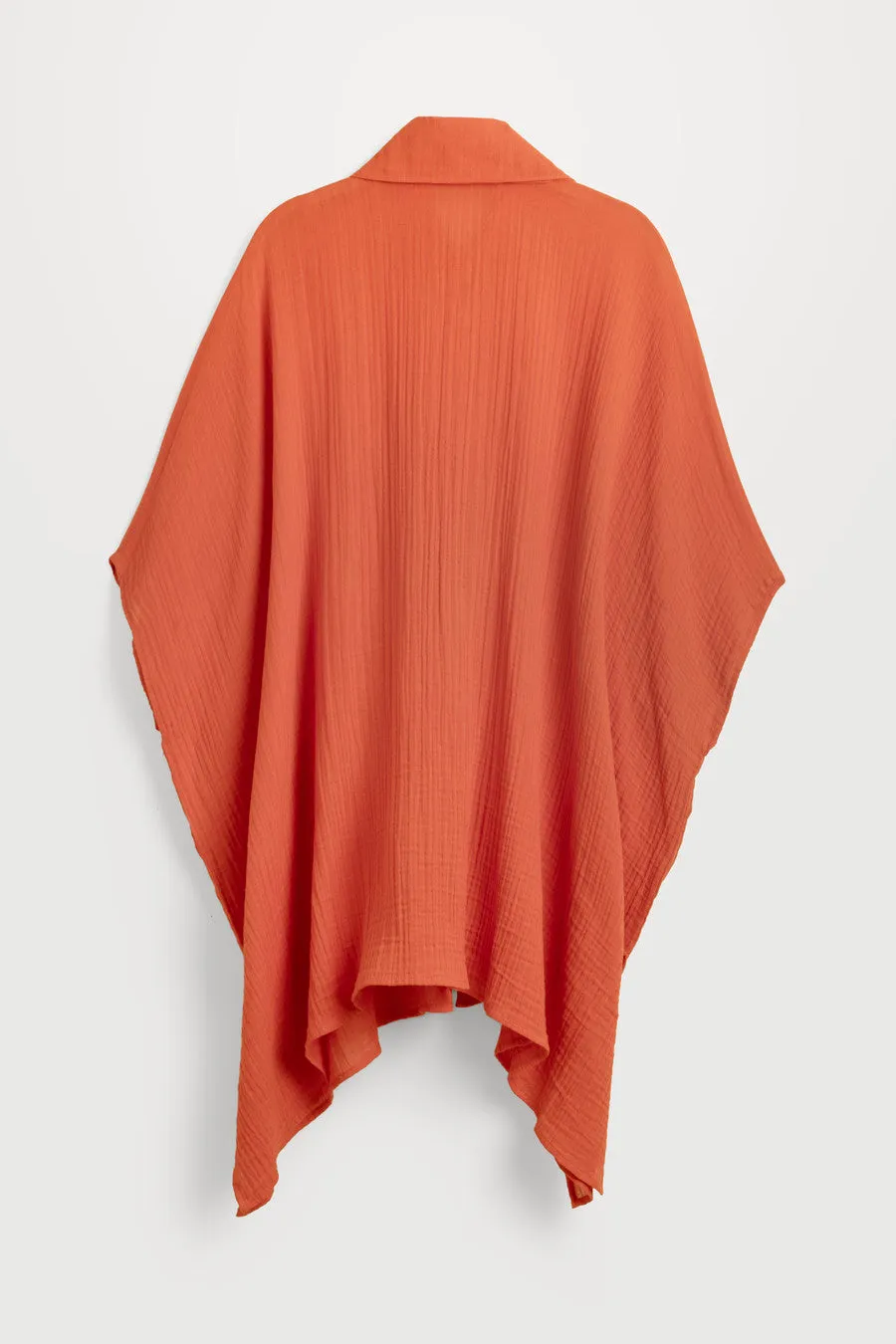 Oversized Textured Cotton Shirt