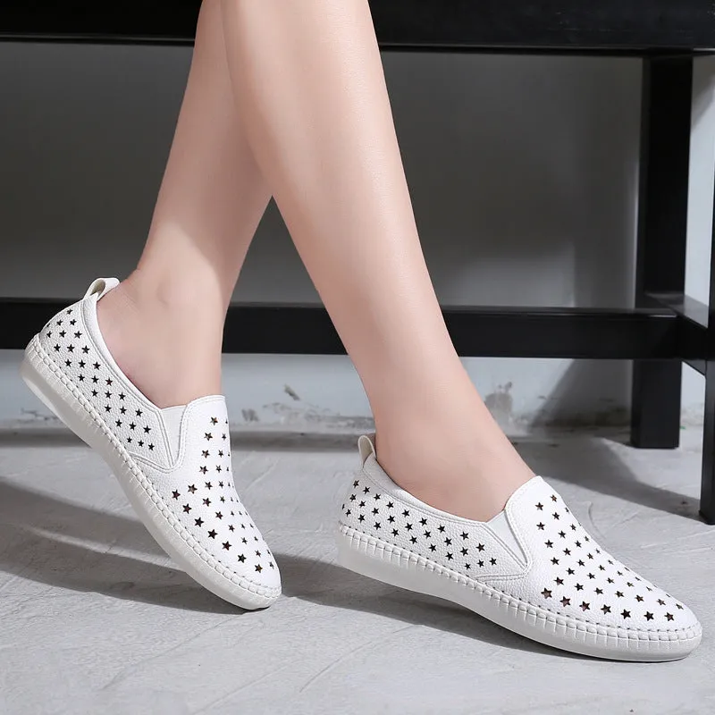 Owlkay  All-match Hollow Breathable Shoes