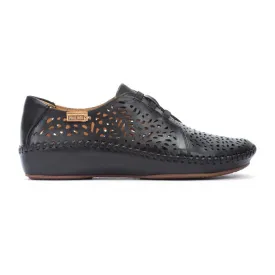 Pikolinos P. Vallarta 655-4783 Women's Elastic Leather Sneakers in Black