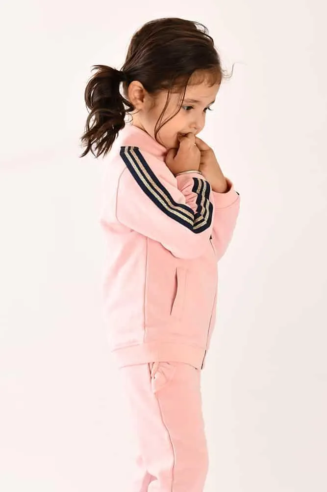 PINK ZIP UP SWEATSHIRT (FLEECE)
