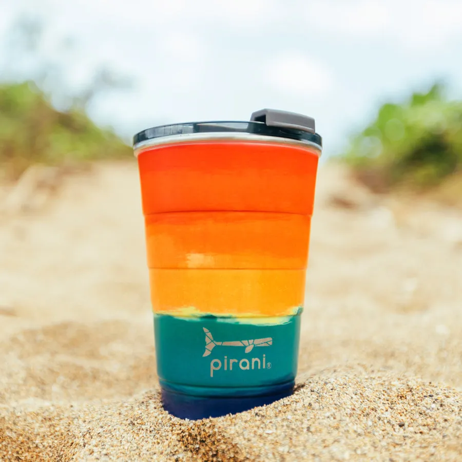 Pirani Life - Ombre Insulated Stackable Tumbler, Sunset, 16 Ounce