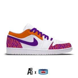 "Tigers" Jordan 1 Low Shoes by Stadium Custom Kicks