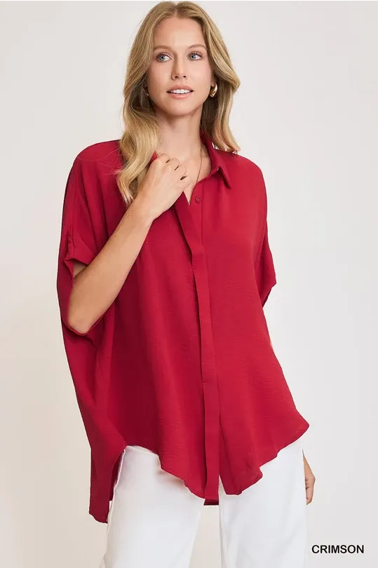 Red High Low Top