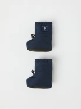 Shell Fleece Lined Baby Booties