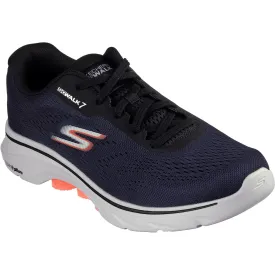 Skechers Mens GO WALK 7 Avalo 2 216639-NVBK Navy/Black Lace Up Shoe