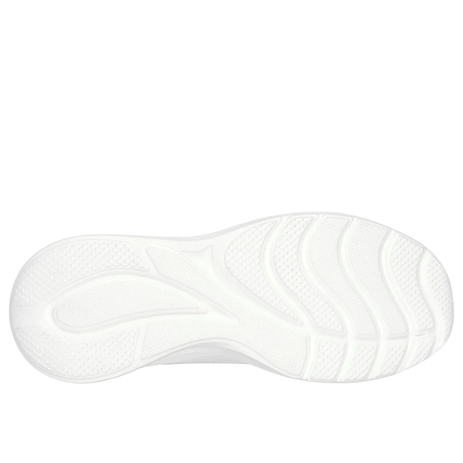 Skechers Womens Bobs Squad Waves Still Wading 117483-WHT White Lace Up Shoe