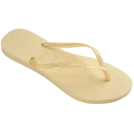 Slim Flip Flops in Buttercream