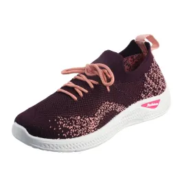 Stylish Mesh Fabric Walking Shoes For Women