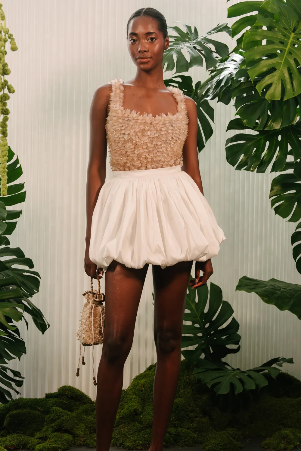 TAFETA MINI SKIRT (RUNWAY)