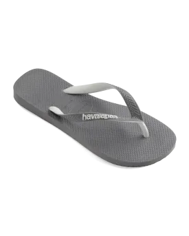 Top Mix Flip Flops in Steel Grey & Steel Grey