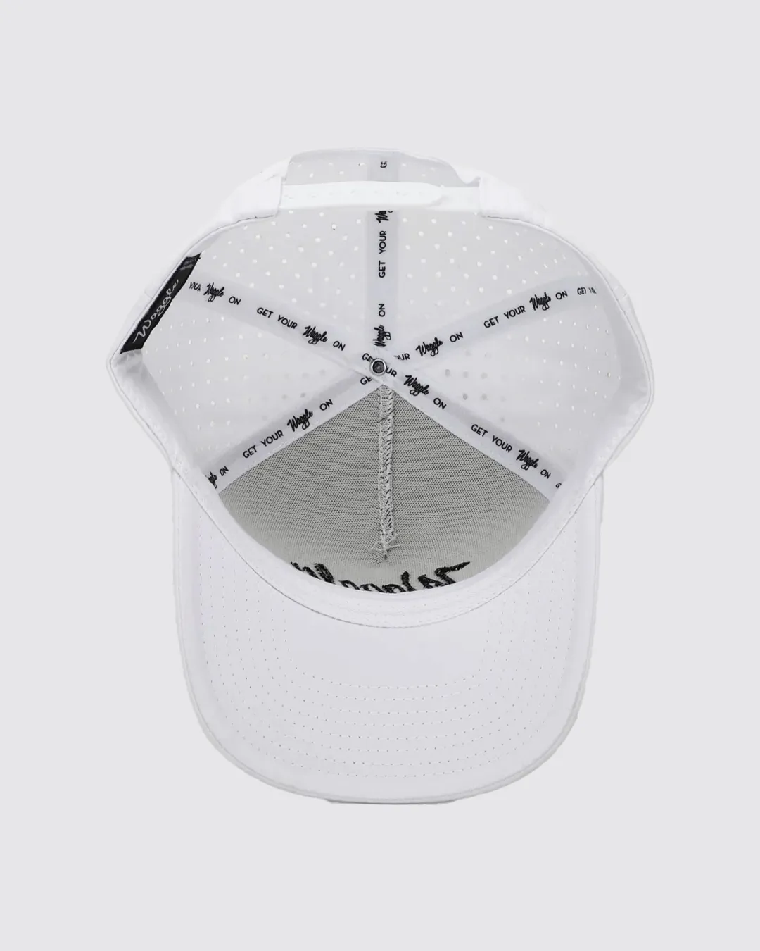Waggle Brand Hat - White