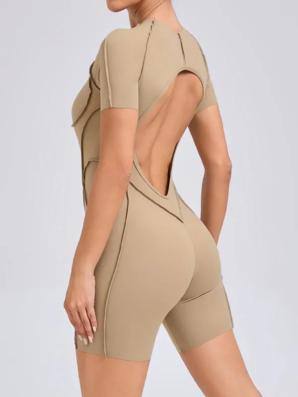 ZASUWA Female Heart Backless Romper