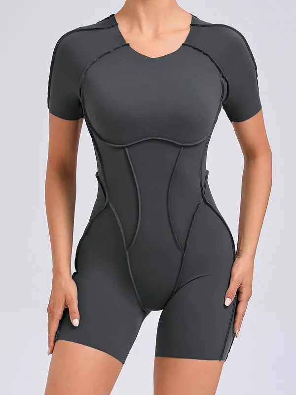 ZASUWA Female Heart Backless Romper